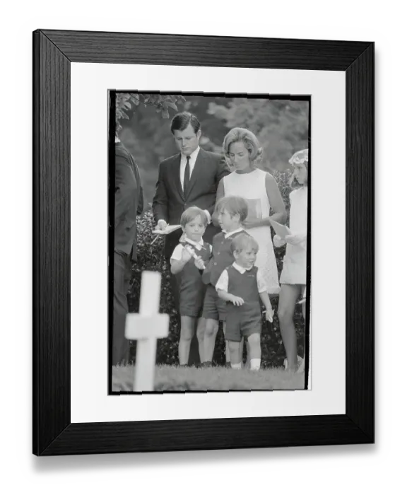 Framed Print : Kennedy Family Members Standing Together Framed Print : Kennedy Family Members Standing Together