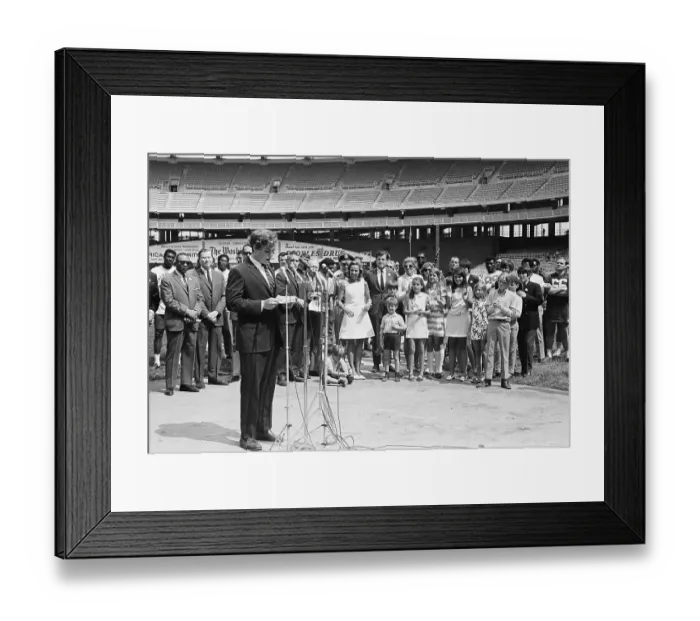Framed Print : Son of Robert F. Kennedy Speaking at Ceremony for New Stadium Framed Print : Son of Robert F. Kennedy Speaking at Ceremony for New Stadium