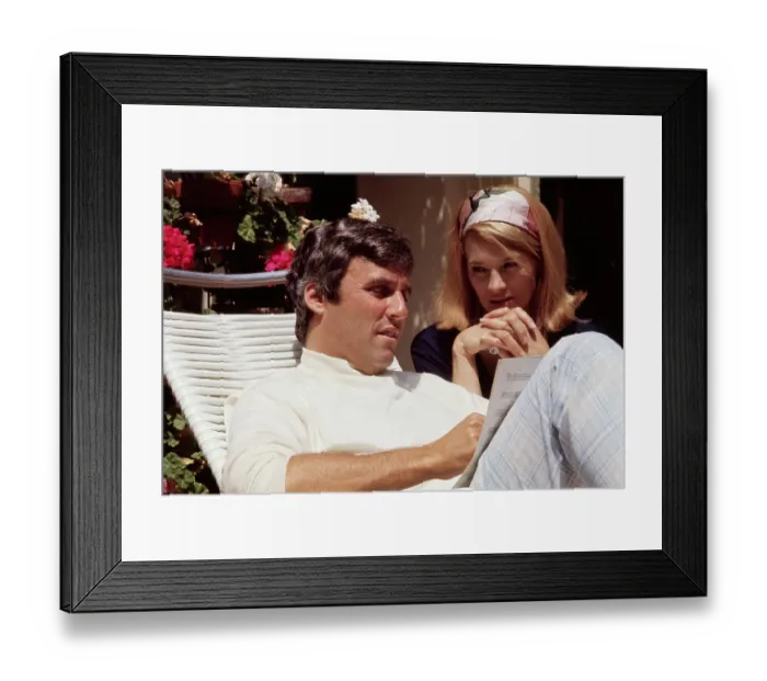 Framed Print : Burt Bacharach and Angie Dickinson Framed Print : Burt Bacharach and Angie Dickinson