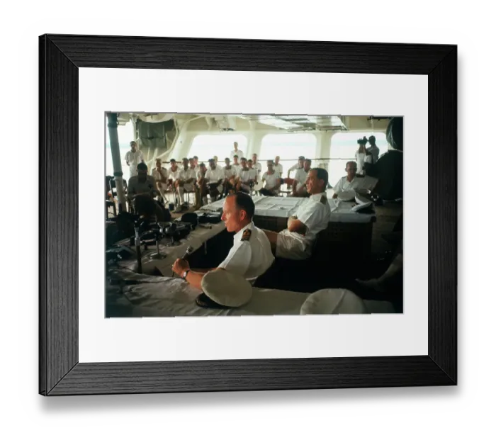 Framed Print : Navy Men Attending Mission Session Framed Print : Navy Men Attending Mission Session