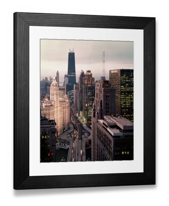 Framed Print : Chicago's Miracle Mile Framed Print : Chicago's Miracle Mile