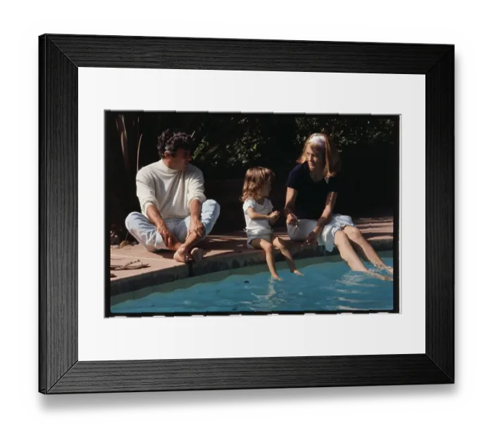 Framed Print : Burt Bacharach and Angie Dickinson