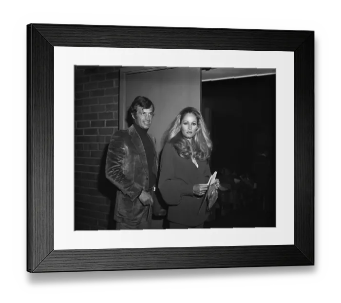 Framed Print : Andress and Belmondo