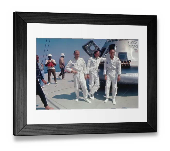 Framed Print : Apollo 11 Astronauts Posing Framed Print : Apollo 11 Astronauts Posing