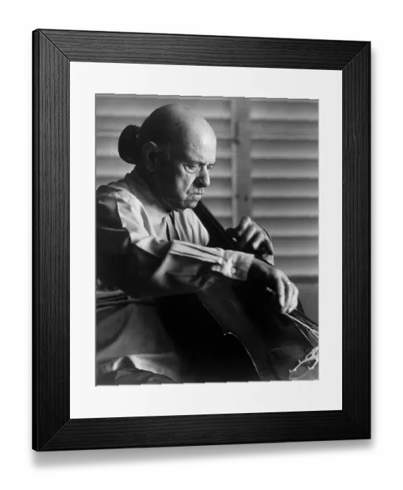 Framed Print : Pablo Casals Playing the Cello Framed Print : Pablo Casals Playing the Cello