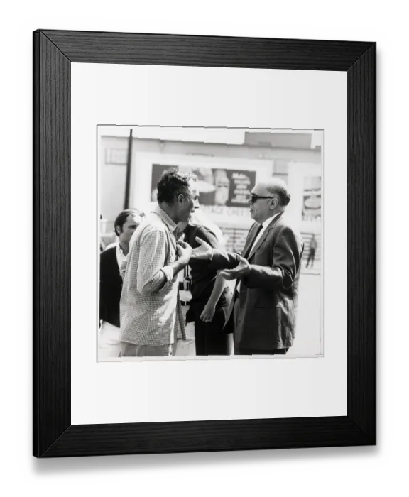 Framed Print : Michelangelo Antonioni Arguing with Carlo Ponti Framed Print : Michelangelo Antonioni Arguing with Carlo Ponti