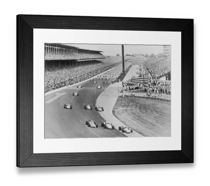 Framed Print : Bobby Unser and Fellow Racers Framed Print : Bobby Unser and Fellow Racers