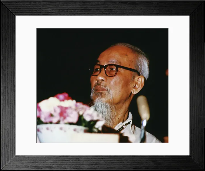 Framed Print : Portrait of Ho Chi Minh Framed Print : Portrait of Ho Chi Minh