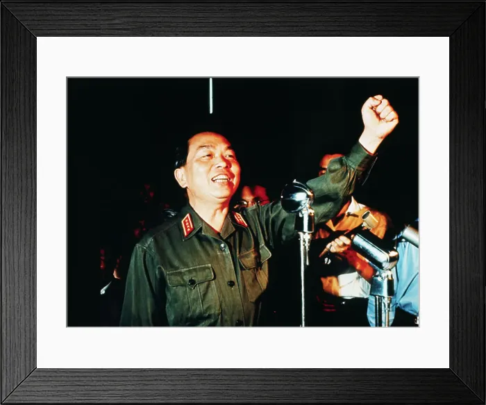 Framed Print : General Vo Nguyen Giap Rejoicing Framed Print : General Vo Nguyen Giap Rejoicing