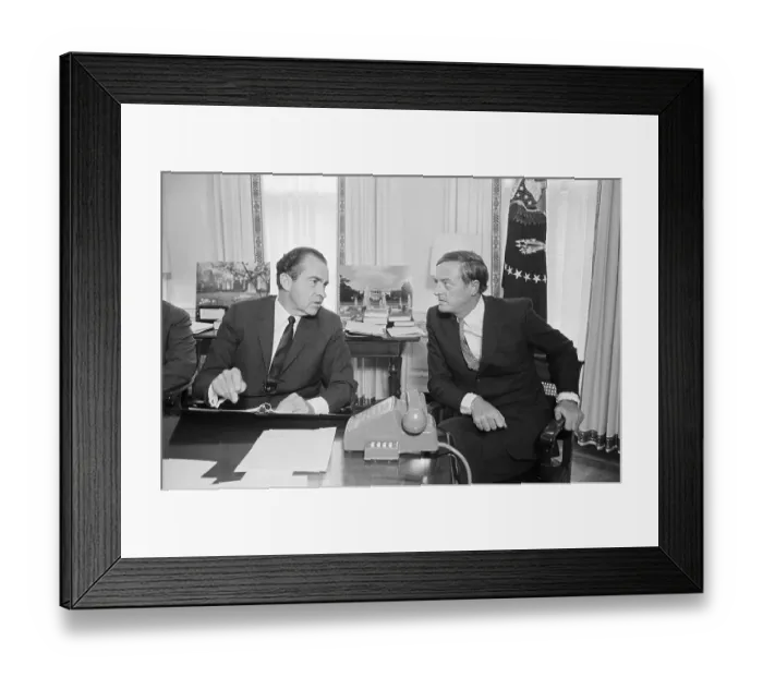 Framed Print : Richard Nixon W / William F. Buckley Framed Print : Richard Nixon W / William F. Buckley