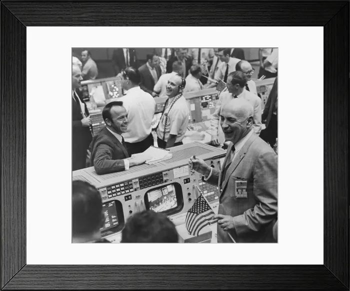 Framed Print : Alan Shepard and Robert Gilruth at Space Center Framed Print : Alan Shepard and Robert Gilruth at Space Center