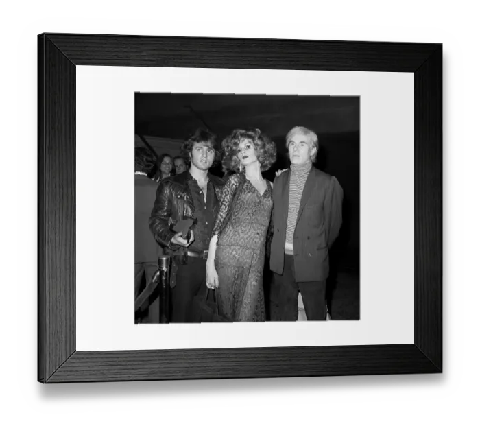 Framed Print : Andy Warhol at Film Premier Framed Print : Andy Warhol at Film Premier