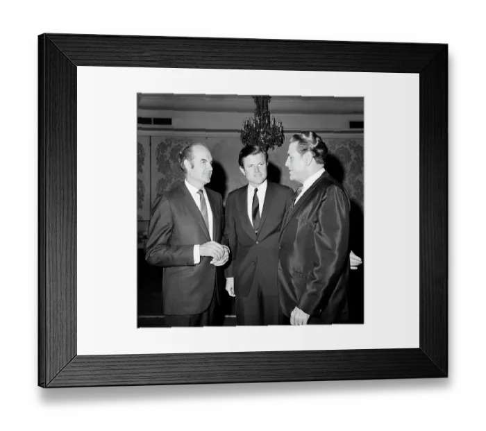 Framed Print : Senators Chatting At A Reception Framed Print : Senators Chatting At A Reception