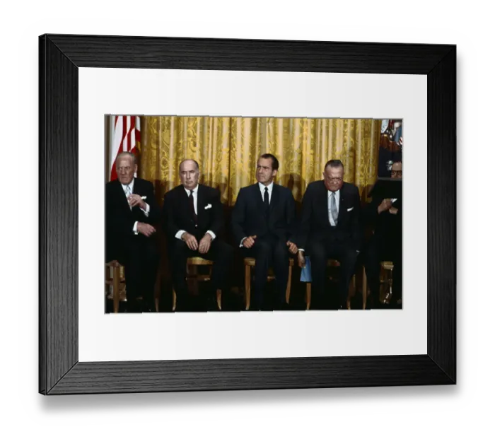 Framed Print : J. Edgar Hoover and White House Officials at FBI Academy Framed Print : J. Edgar Hoover and White House Officials at FBI Academy