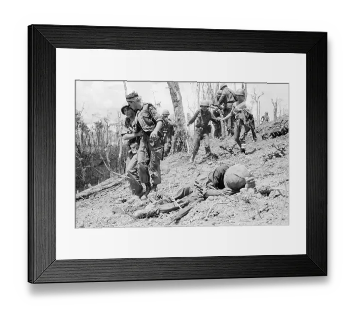 Framed Print : Medics Helping Wounded Paratroopers Framed Print : Medics Helping Wounded Paratroopers