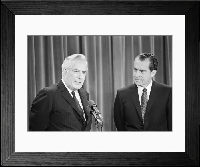 Framed Print : Nixon Nominates Warren Burger for Supreme Court Framed Print : Nixon Nominates Warren Burger for Supreme Court