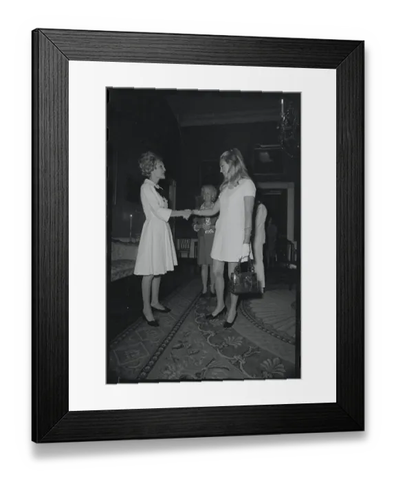 Framed Print : Mrs. Nixon and Virginia Joan Kennedy Framed Print : Mrs. Nixon and Virginia Joan Kennedy