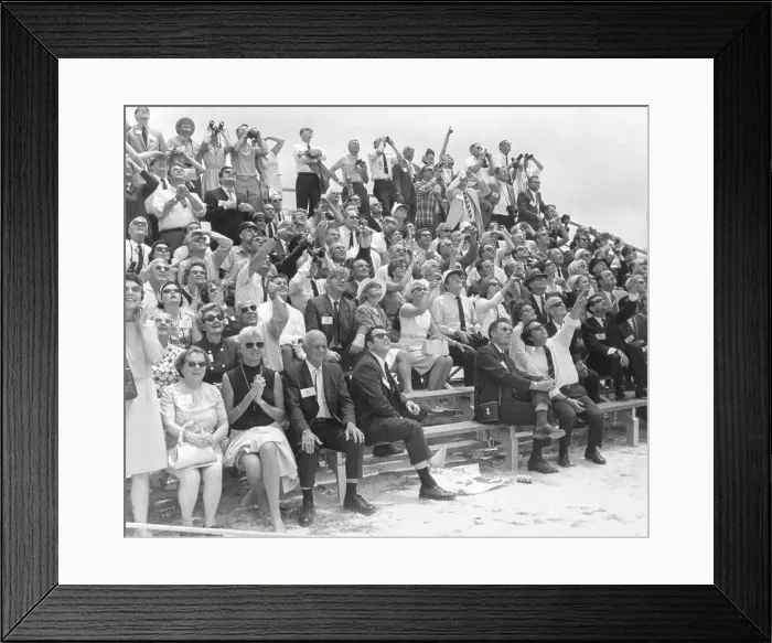 Framed Print : Crowd Watching Apollo-10 Launch Framed Print : Crowd Watching Apollo-10 Launch