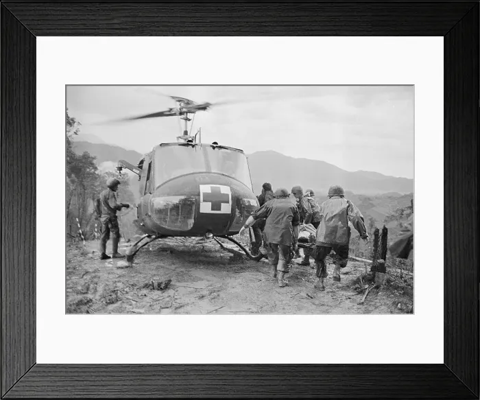 Framed Print : Evacuating the Wounded from Hamburger Hill Framed Print : Evacuating the Wounded from Hamburger Hill