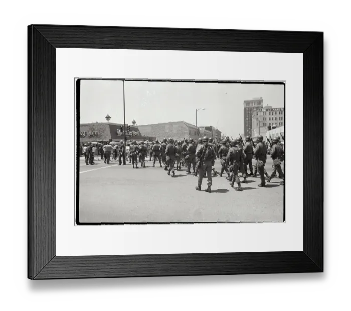 Framed Print : National Guard Called During Berkeley Student Protest Framed Print : National Guard Called During Berkeley Student Protest