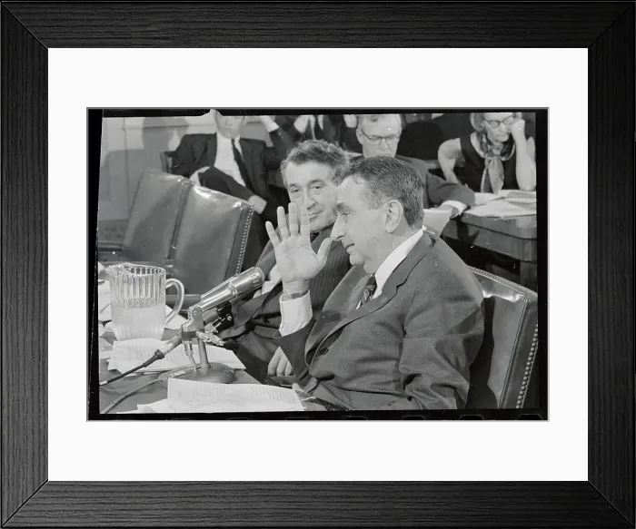 Framed Print : Edward Teller Gesturing While Speaking at H Bomb Hearing Framed Print : Edward Teller Gesturing While Speaking at H Bomb Hearing