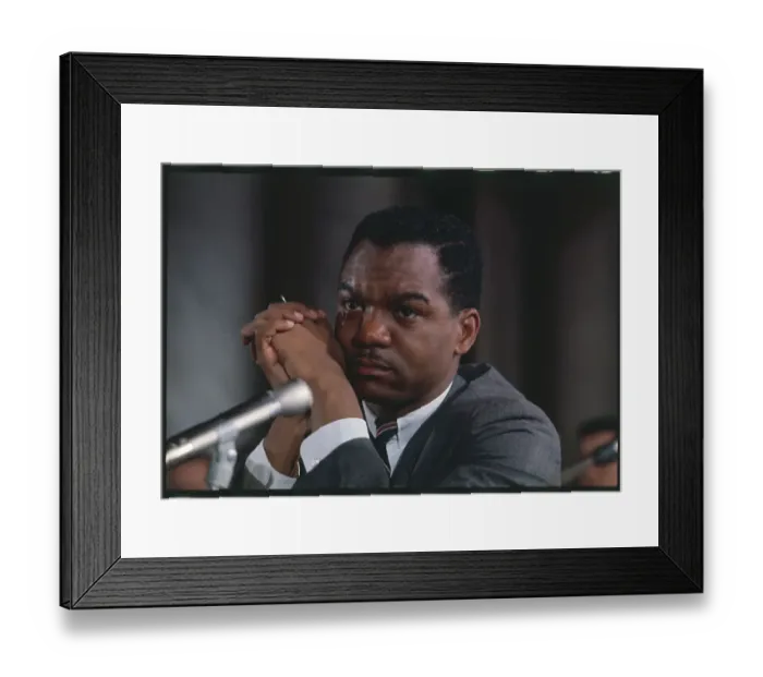 Framed Print : Portrait of Walter Fauntroy Framed Print : Portrait of Walter Fauntroy