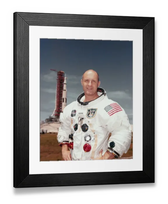 Framed Print : Portrait of Astronaut Thomas Stafford Framed Print : Portrait of Astronaut Thomas Stafford