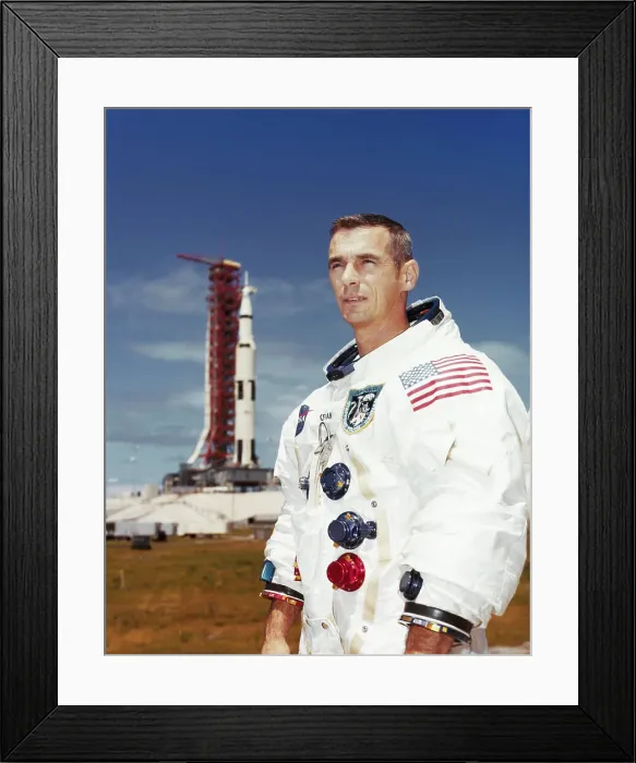 Framed Print : Portrait of Astronaut Eugene Cernan Framed Print : Portrait of Astronaut Eugene Cernan