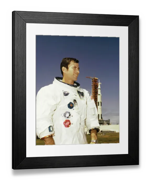 Framed Print : Portrait of Astronaut John Young Framed Print : Portrait of Astronaut John Young