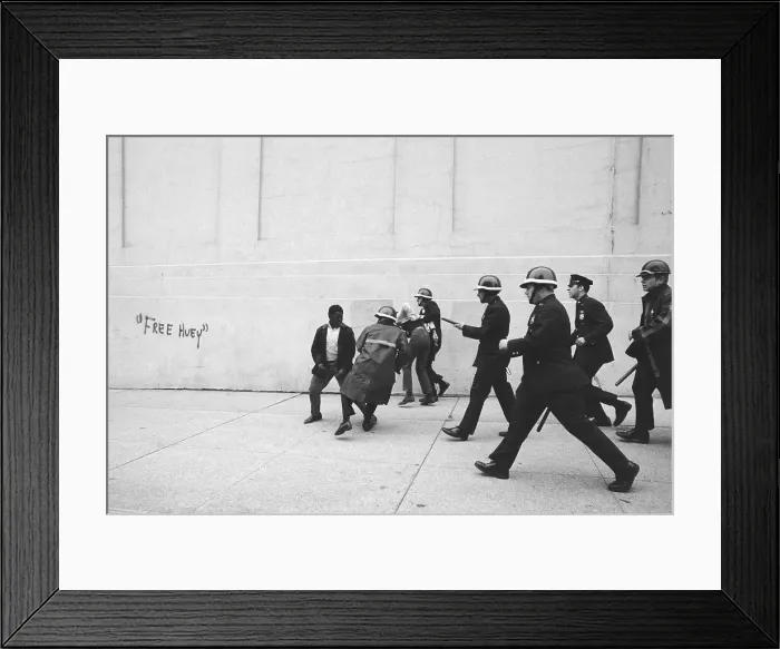 Framed Print : Police and Students Clashing Framed Print : Police and Students Clashing