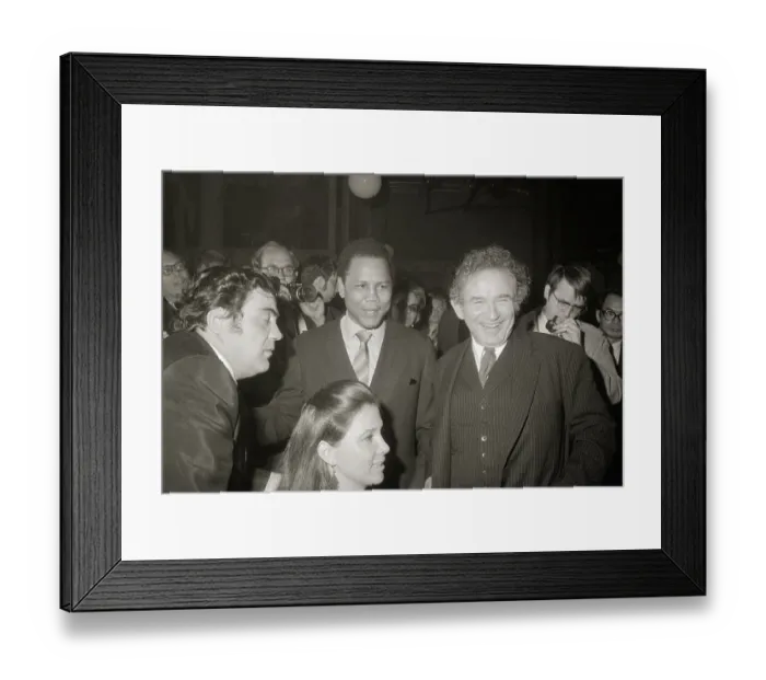 Framed Print : Jimmy Breslin (L) Jose Torres &N.Mailer Framed Print : Jimmy Breslin (L) Jose Torres &N.Mailer
