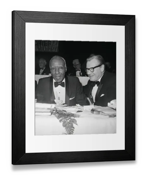 Framed Print : Nelson Rockefeller Talks W / A.Phillip Ran Framed Print : Nelson Rockefeller Talks W / A.Phillip Ran