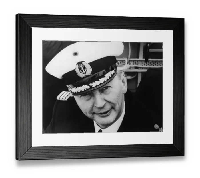 Framed Print : Chancellor Kurt George Kiesinger in Military Uniform Framed Print : Chancellor Kurt George Kiesinger in Military Uniform