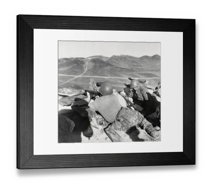 Framed Print : Soviet Guards Watching Over Area Framed Print : Soviet Guards Watching Over Area