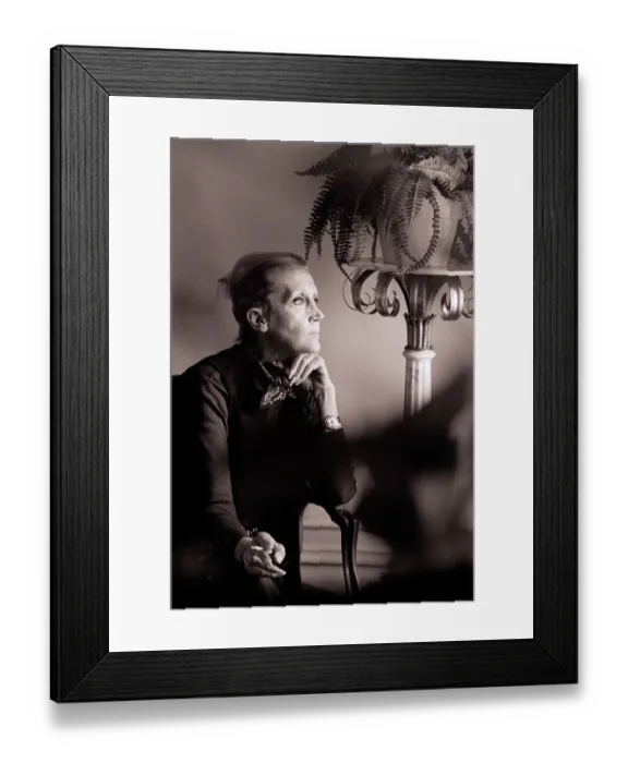 Framed Print : Kay Thompson Seated with Cigarette Framed Print : Kay Thompson Seated with Cigarette