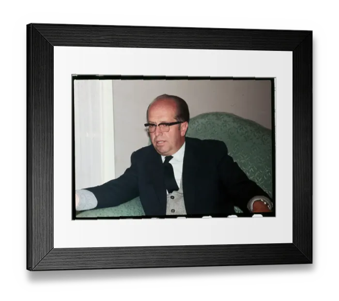 Framed Print : Portrait of Luis Adolfo Siles Framed Print : Portrait of Luis Adolfo Siles