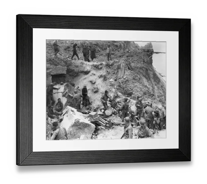 Framed Print : US Command Post at Omaha Beach Framed Print : US Command Post at Omaha Beach