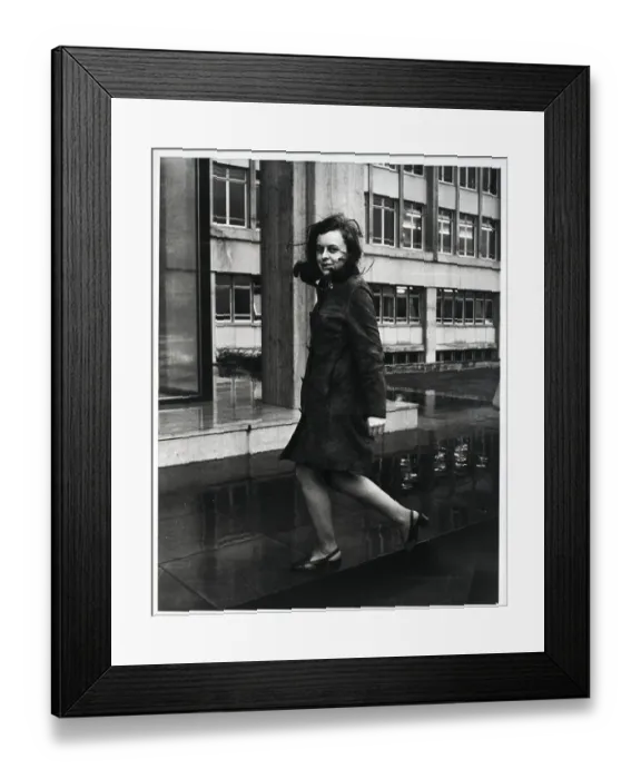 Framed Print : Bernadette Devlin Running Across Street Framed Print : Bernadette Devlin Running Across Street