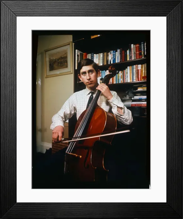 Framed Print : Prince Charles Playing Cello Framed Print : Prince Charles Playing Cello