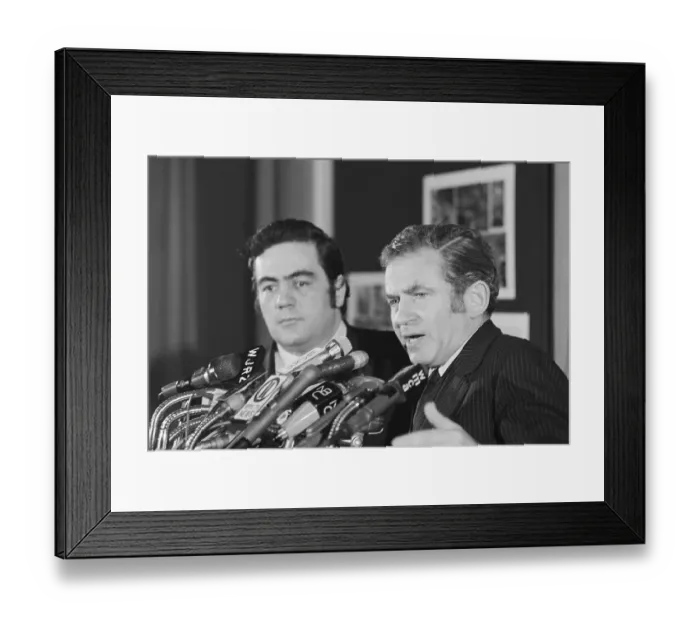 Framed Print : Norman Mailer And Jimmy Breslin, Politic Framed Print : Norman Mailer And Jimmy Breslin, Politic