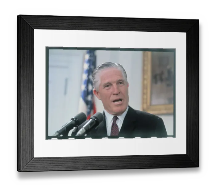 Framed Print : George Romney Speaking Framed Print : George Romney Speaking