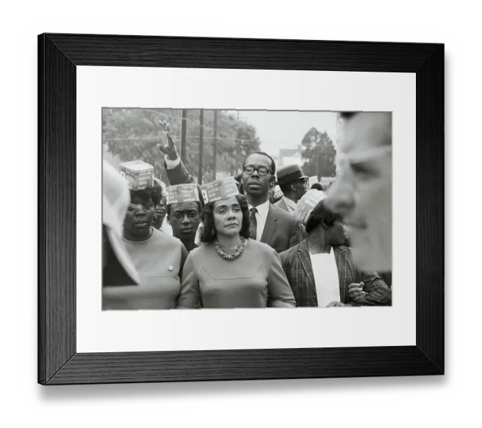 Framed Print : Coretta Scott King Marching With Advocates for Hospital Survival Framed Print : Coretta Scott King Marching With Advocates for Hospital Survival