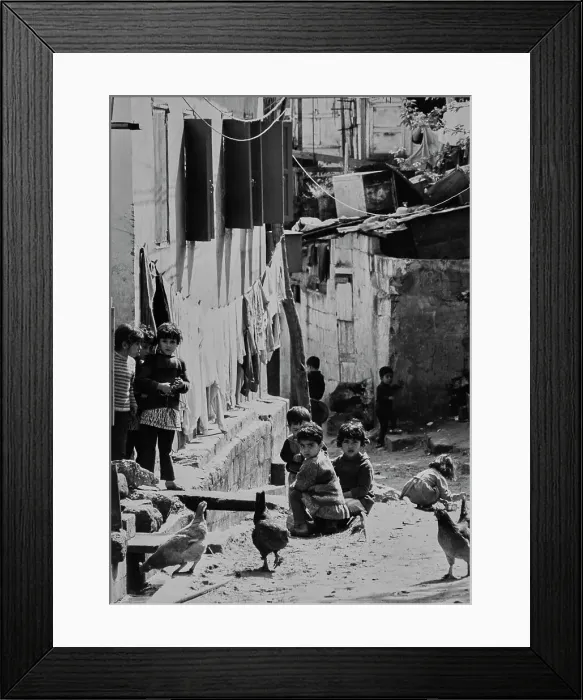Framed Print : Children In Beirut Refugee Camp Framed Print : Children In Beirut Refugee Camp