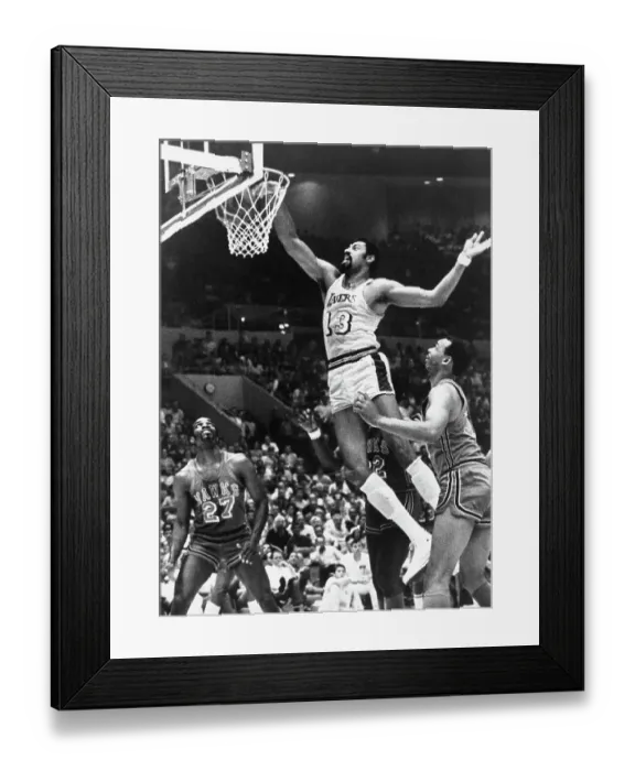 Framed Print : Wilt Chamberlain's One-Handed Dunk Framed Print : Wilt Chamberlain's One-Handed Dunk