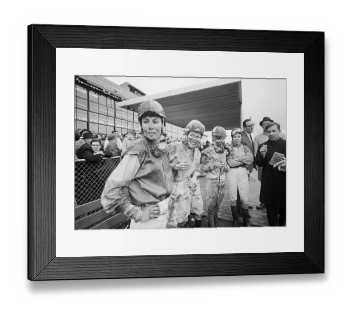 Framed Print : Women Jockeys After Lady Godiva Handicap Horesrace Framed Print : Women Jockeys After Lady Godiva Handicap Horesrace