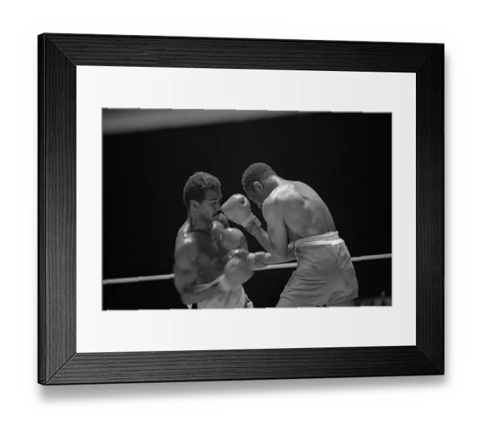 Framed Print : Jose Napoles Punching Curtis Cokes Framed Print : Jose Napoles Punching Curtis Cokes