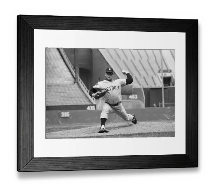 Framed Print : Mickey Lolich Pitching Framed Print : Mickey Lolich Pitching
