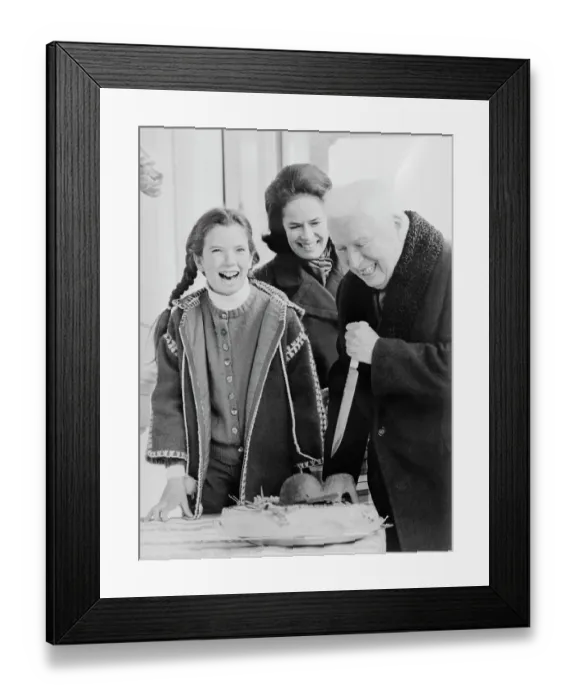 Framed Print : Charlie Chaplin Cutting Birthday Cake Framed Print : Charlie Chaplin Cutting Birthday Cake