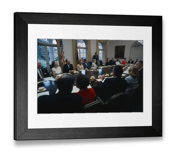Framed Print : Patricia Nixon and Cabinet Members at Table Framed Print : Patricia Nixon and Cabinet Members at Table
