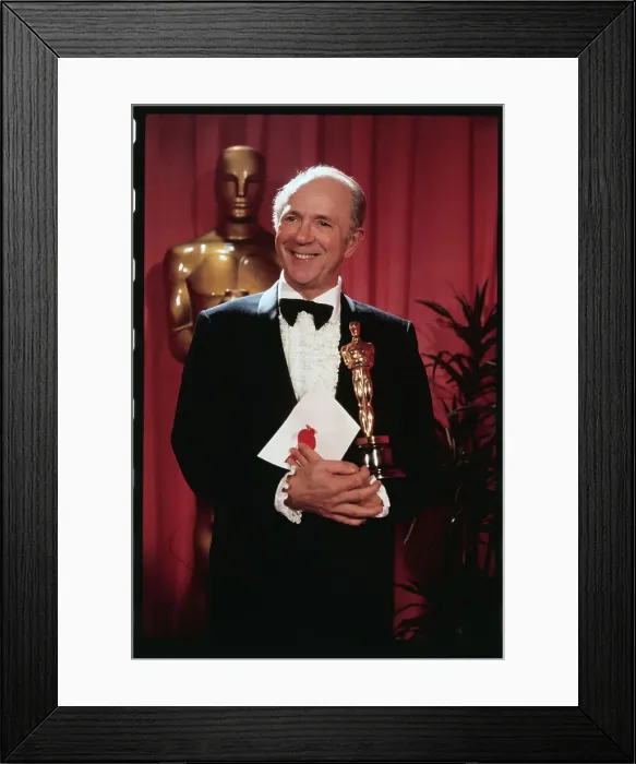 Framed Print : Jack Albertson Holding His Oscar Framed Print : Jack Albertson Holding His Oscar